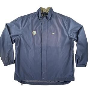 Vtg Nike Jacket Packable Windbreaker Men XL Blue Embrd Miami Dolphins Sun Logo
